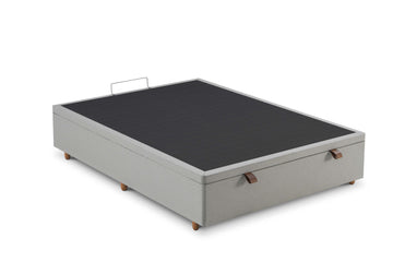 Base Box Baú Casal 138x188x36  Cinza