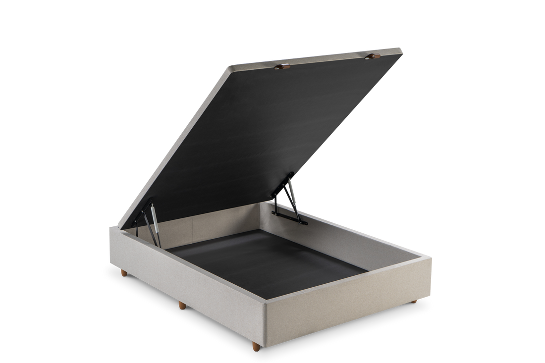 Base Box Baú Casal 138x188x36  Bege