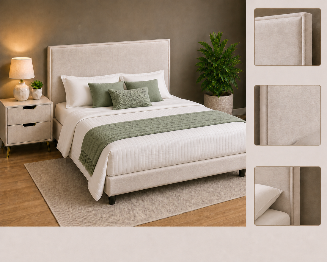 Cabeceira Zoe Casal 140cm  Bege