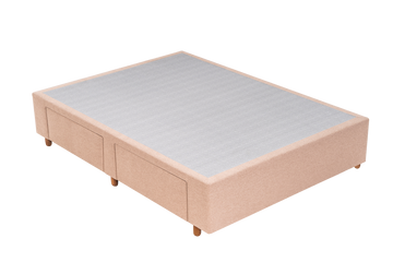 Base Box Casal com Gaveta 138x188x30  Bege